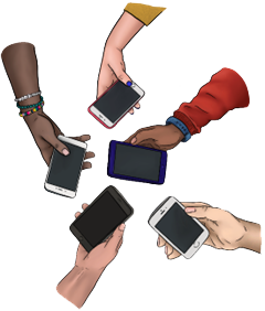 "illustration of people sharing private sexual material without consent