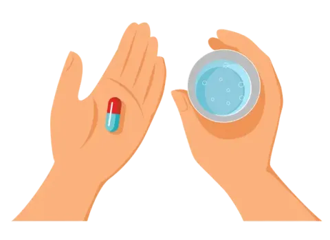 antibiotics in hands
