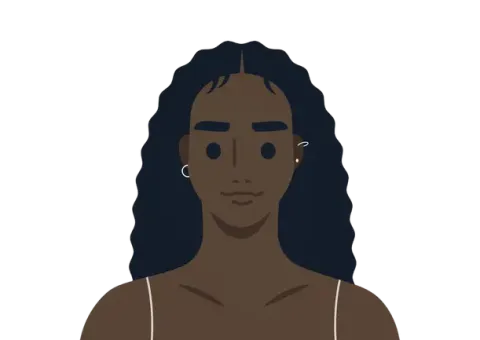 black girl with piercings